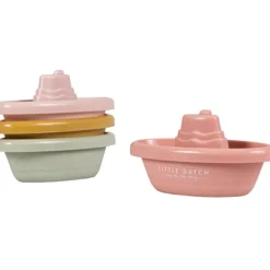 Bateaux de bain à empiler rose