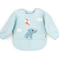 Bavoir à manches avec poche Playground bleu