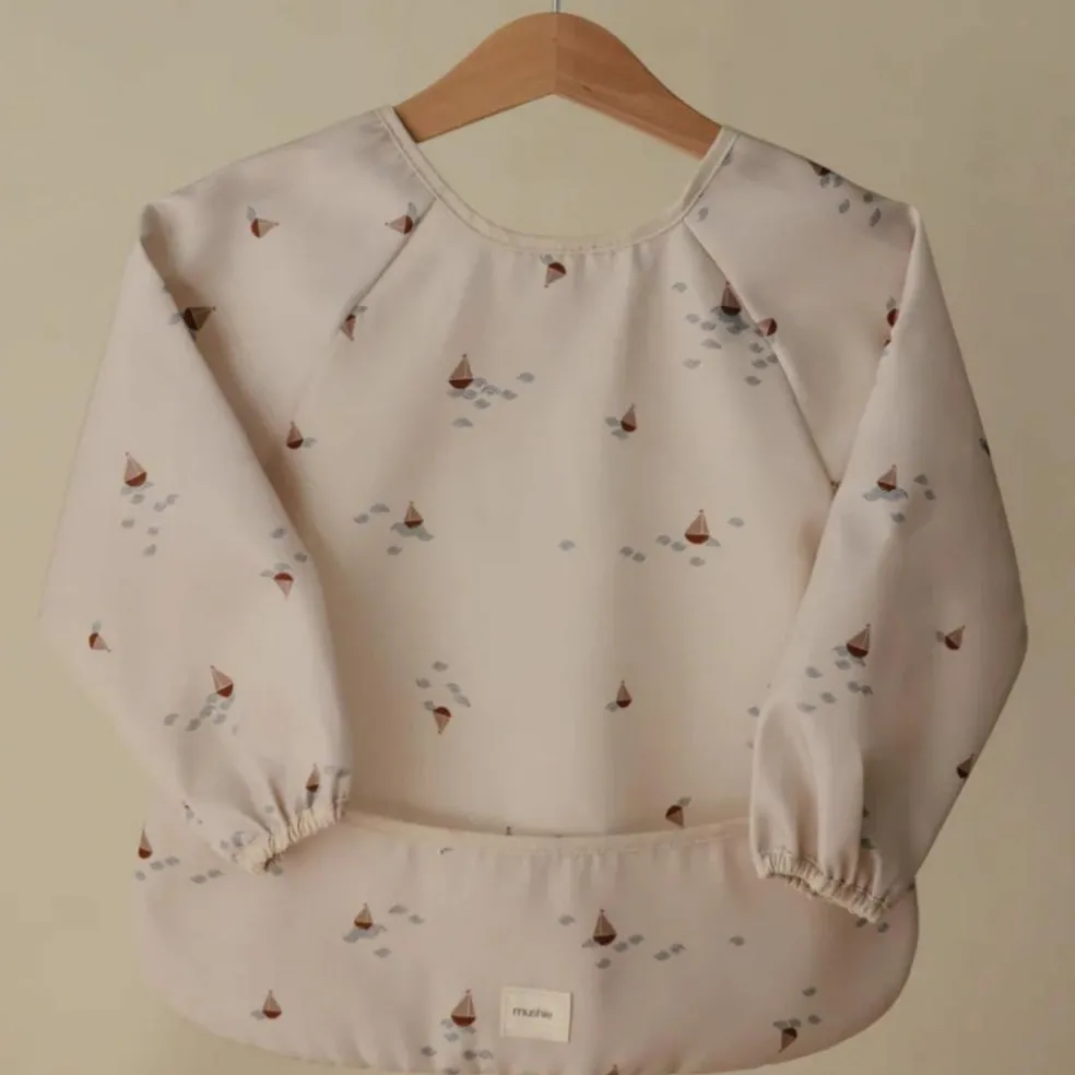 Bavoir à manches longues Boats (6-24 mois)