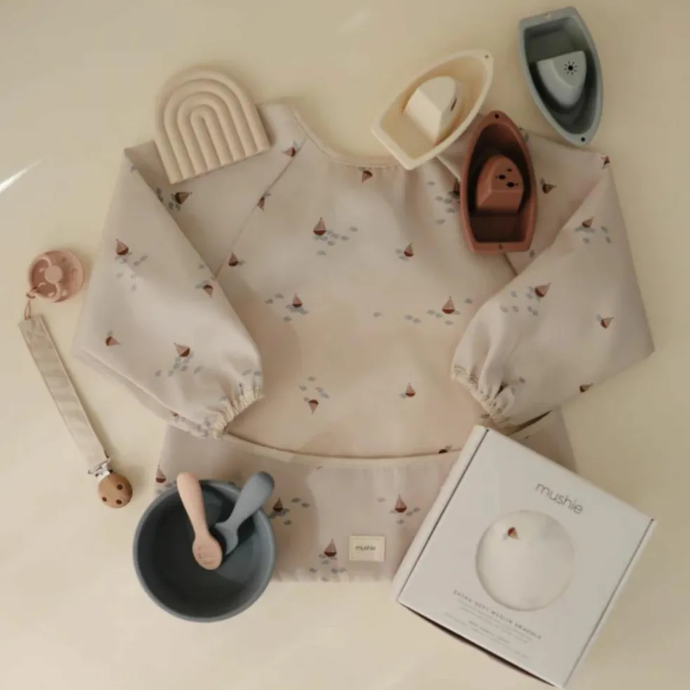 Bavoir à manches longues Boats (6-24 mois)