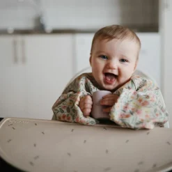 Bavoir à manches longues Pastel Blooms (6-24 mois)