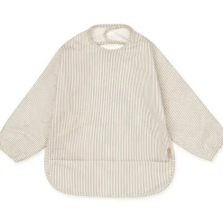 Bavoir à manches Rayures marron