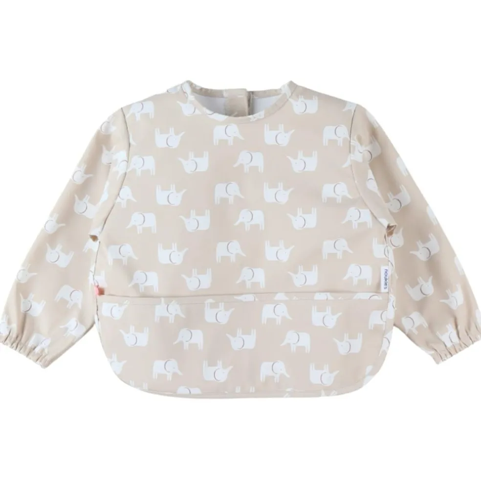 Bavoir à manches Tender beige Mix et Match