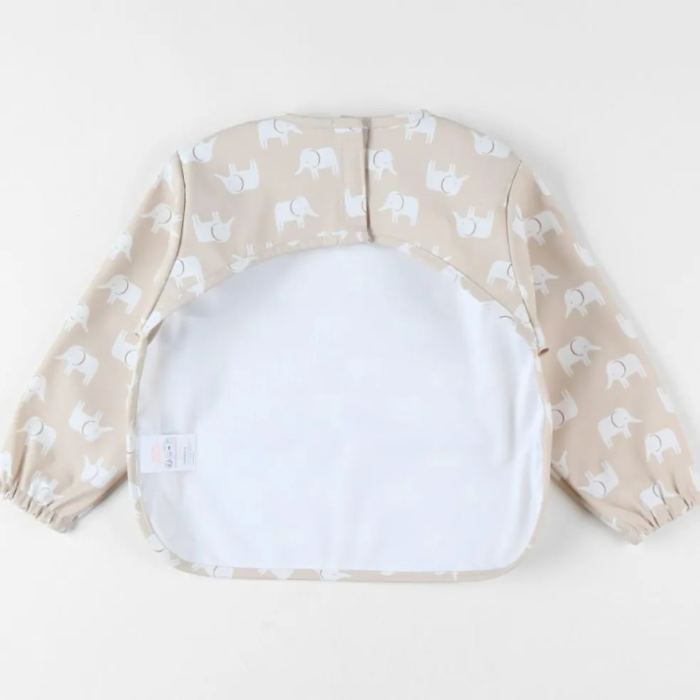 Bavoir à manches Tender beige Mix et Match