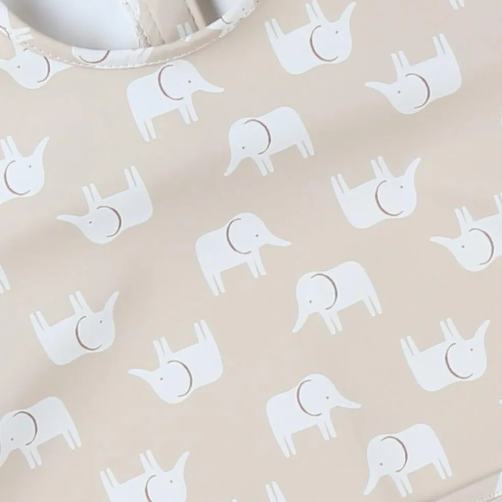 Bavoir à manches Tender beige Mix et Match