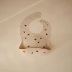 Bavoir à poche en silicone Butterflies