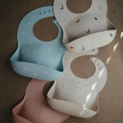 Bavoir à poche en silicone Vanilla confetti