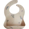 Bavoir à poche en silicone Lilac flowers