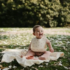 Bavoir à poche en silicone Bows