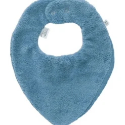 Bavoir bandana bambou et gaze de coton Pierre Bleue