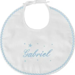 Bavoir de naissance étoile bleu (personnalisable)