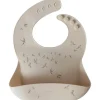 Bavoir en silicone à poche Hirondelles Sable