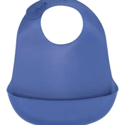 Bavoir en silicone Bleu