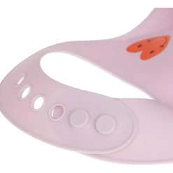 Bavoir en silicone Happy Rascals Coeur lavande