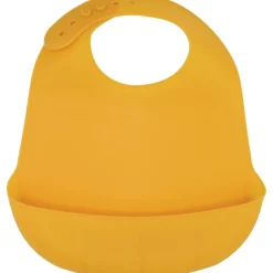 Bavoir en silicone Moutarde