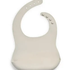 Bavoir en silicone nougat