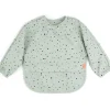 Bavoir manches avec poche Happy dots Vert