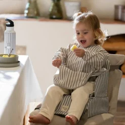 Bavoir manches longues Botton Bandes