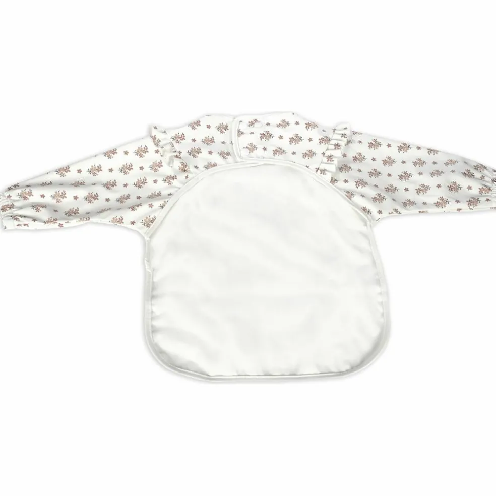 Bavoir manches longues Botton Fleurs