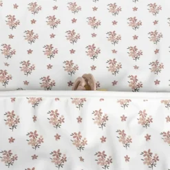 Bavoir manches longues Botton Fleurs