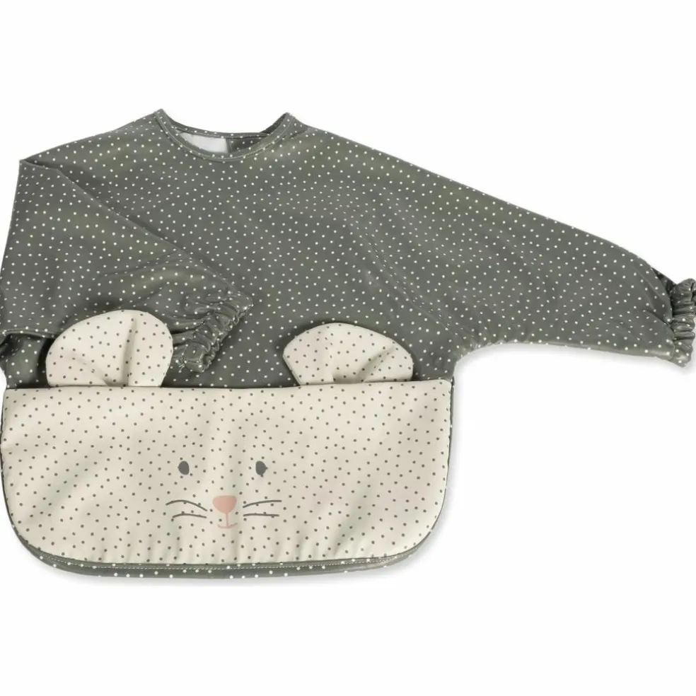 Bavoir manches longues Poppy Moss