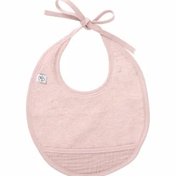 Bavoir naissance bi-matière pétale