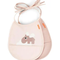 Bavoir petit lot de 2 Happy clouds rose