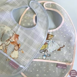 Bavoir plastifié à velcro Ernest et Célestine