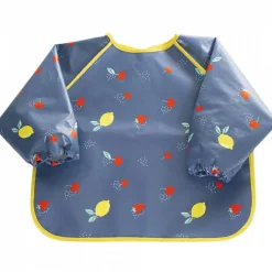 Bavoir plastifié manches longues Fruits