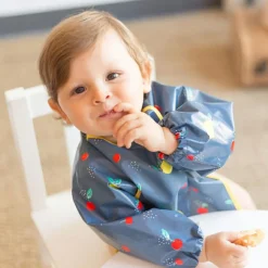 Bavoir plastifié manches longues Fruits