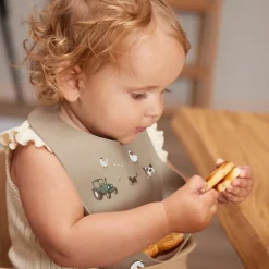 Bavoir silicone imprimé A la ferme