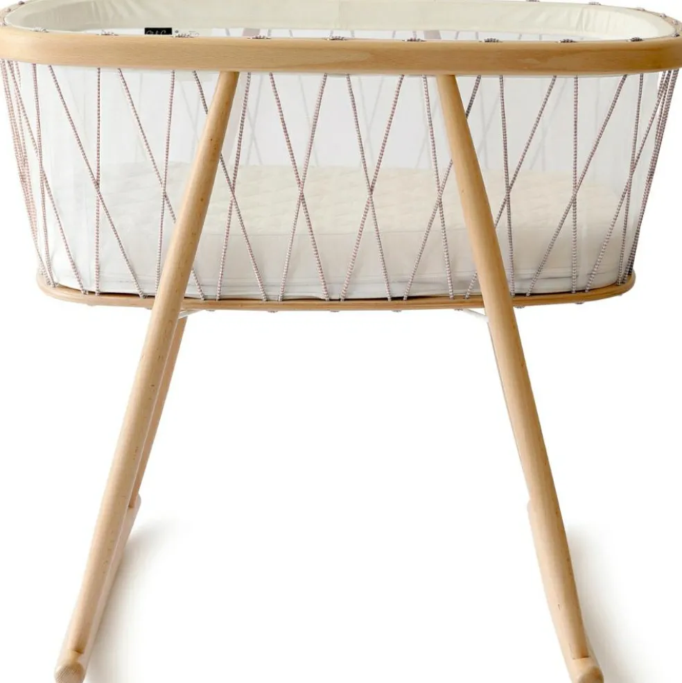 Berceau à bascule Kumi Mousse Bois de rose