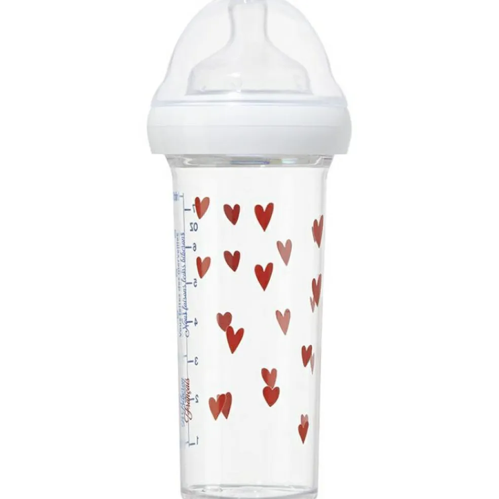 Biberon anti colique Coeurs (210 ml)