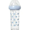 Biberon anti colique coeurs bleus X BONTON (210 ml)