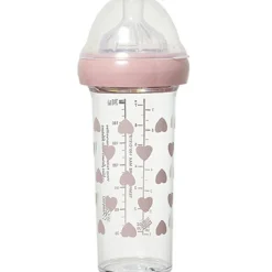 Biberon anti colique coeurs roses X BONTON (210 ml)