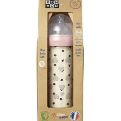 Biberon anti colique coeurs roses X BONTON (210 ml)