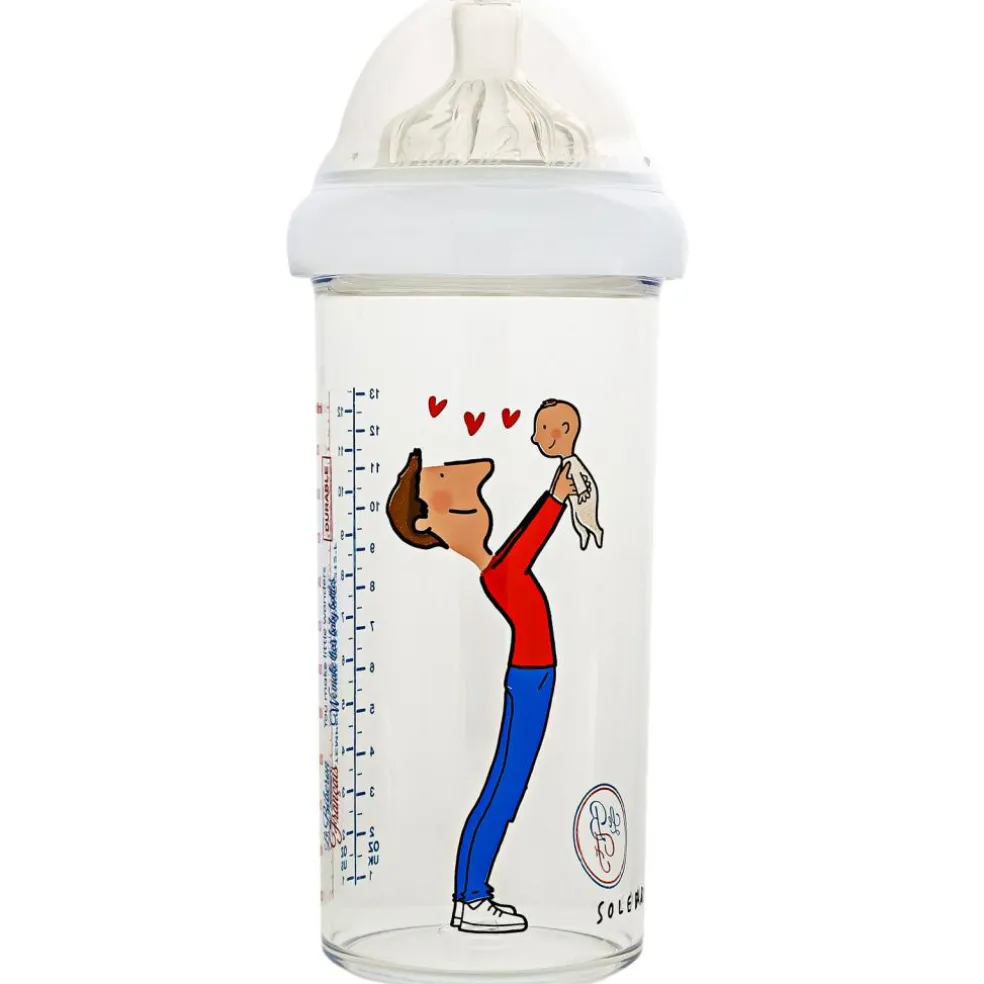 Biberon anti colique Papa-bébé by Soledad (360 ml)