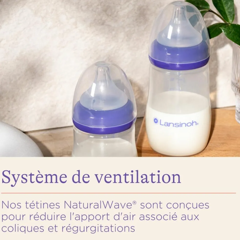 Biberon avec tétine NaturalWave (160 ml)