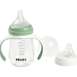 Biberon d'apprentissage 2 en 1 vert sauge (210 ml)
