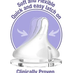 Biberon en verre Natural Wave spécial allaitement (160 ml)