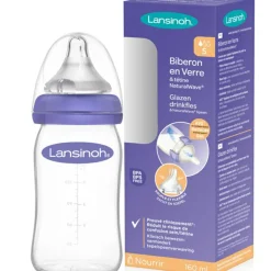 Biberon en verre Natural Wave spécial allaitement (160 ml)