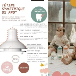 Biberon tétine SXPro M Walk In The park vert (270ml)