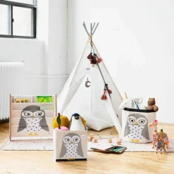 Bibliothèque en tissu Chouette