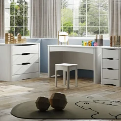 Bloc de rangement 3 tiroirs Fusion blanc