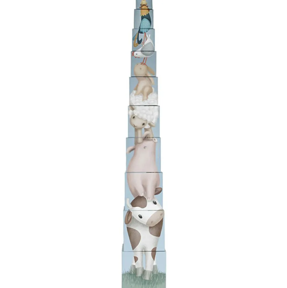 Blocs à empiler en carton Little Farm