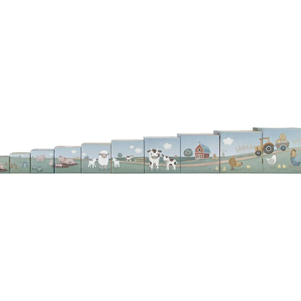 Blocs à empiler en carton Little Farm