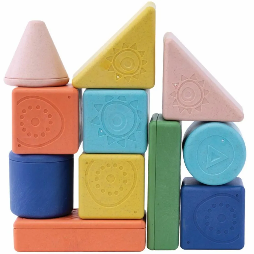 Blocs à empiler et hochet (11 pièces)