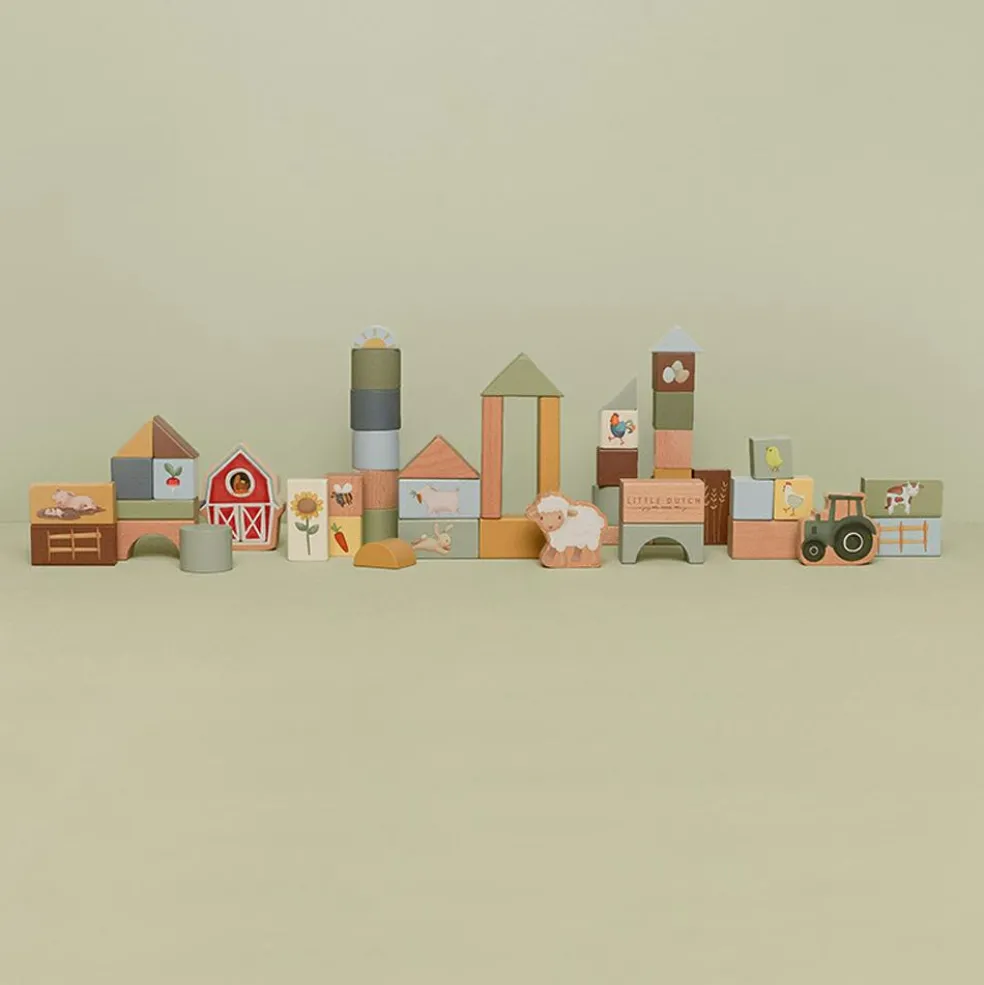 Blocs de construction en bois Little Farm
