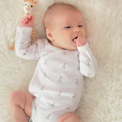 Body manches longues blanc Sophie la Girafe (1 mois)