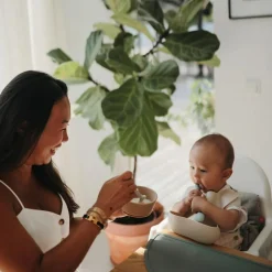 Bol à ventouse en silicone Natural